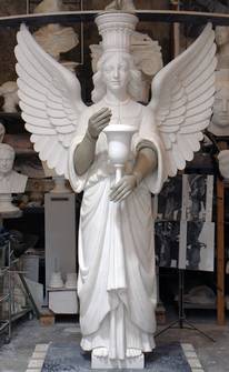 Reconstruction Angel, scale 1:1, plaster cast