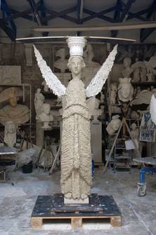 Reconstruction Angel, scale 1:2, plaster cast